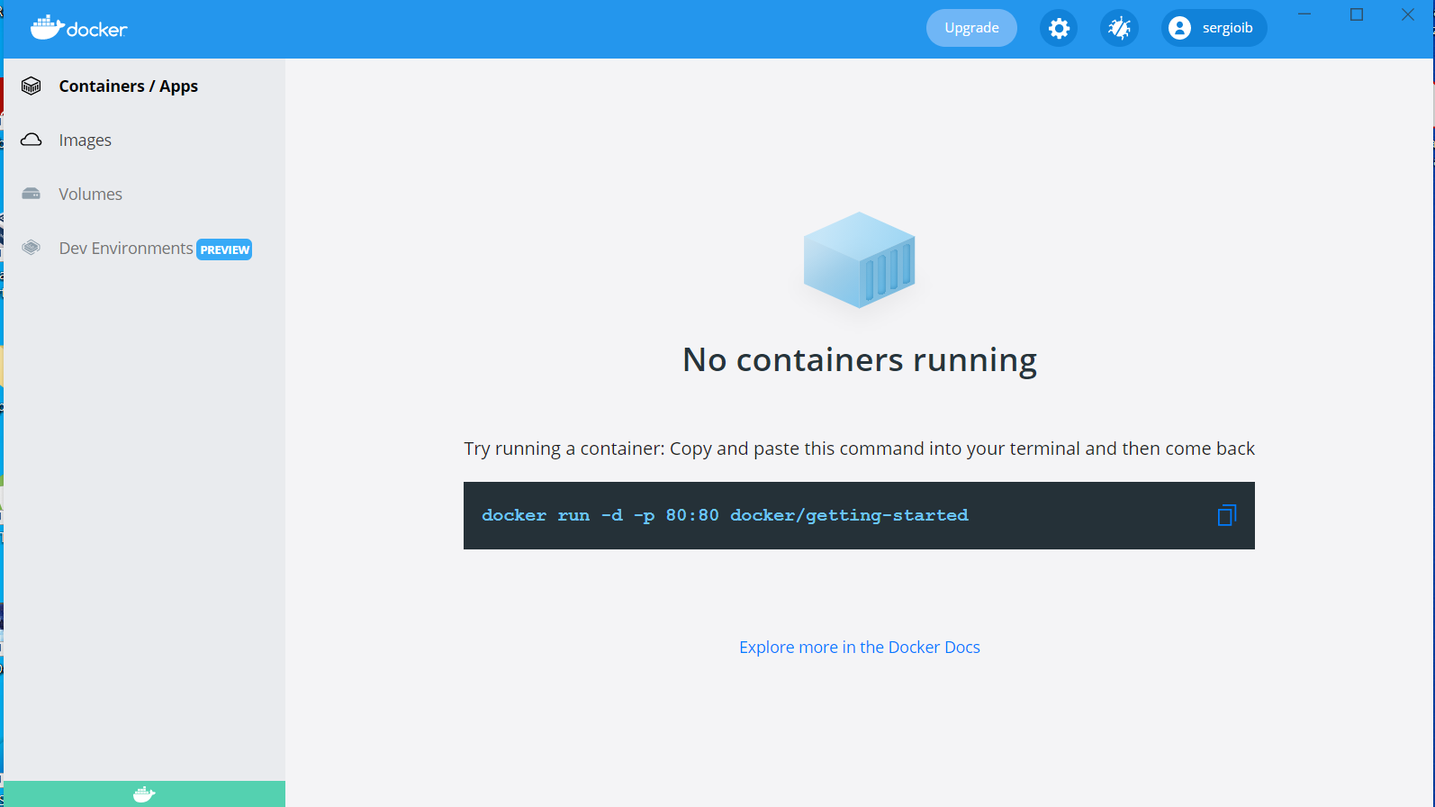 instalación docker