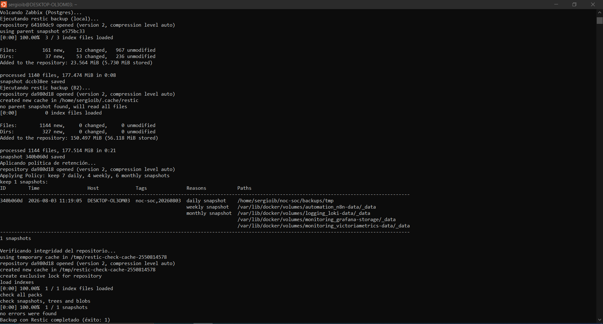 primer backup subido a B2, sin parent