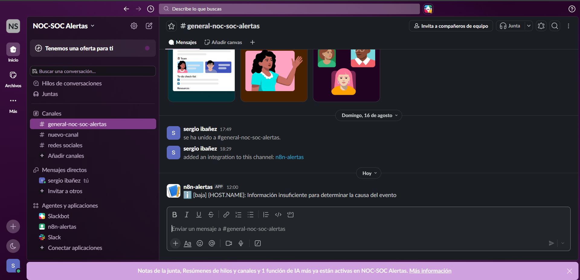 alerta slack