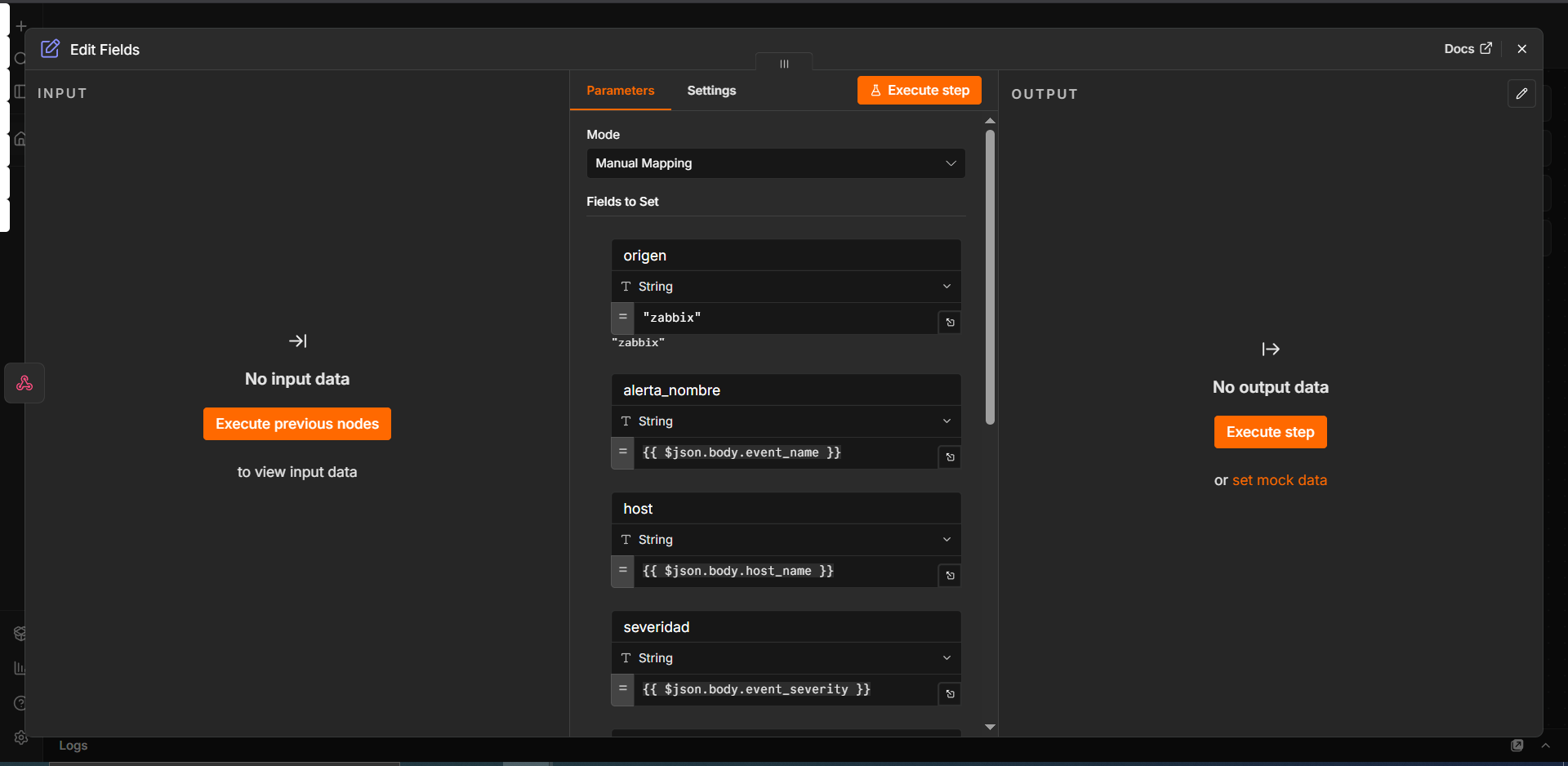 set zabbix