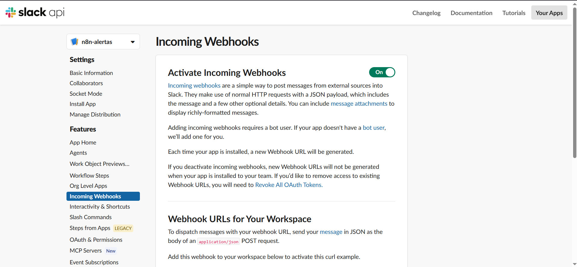 webhook activate