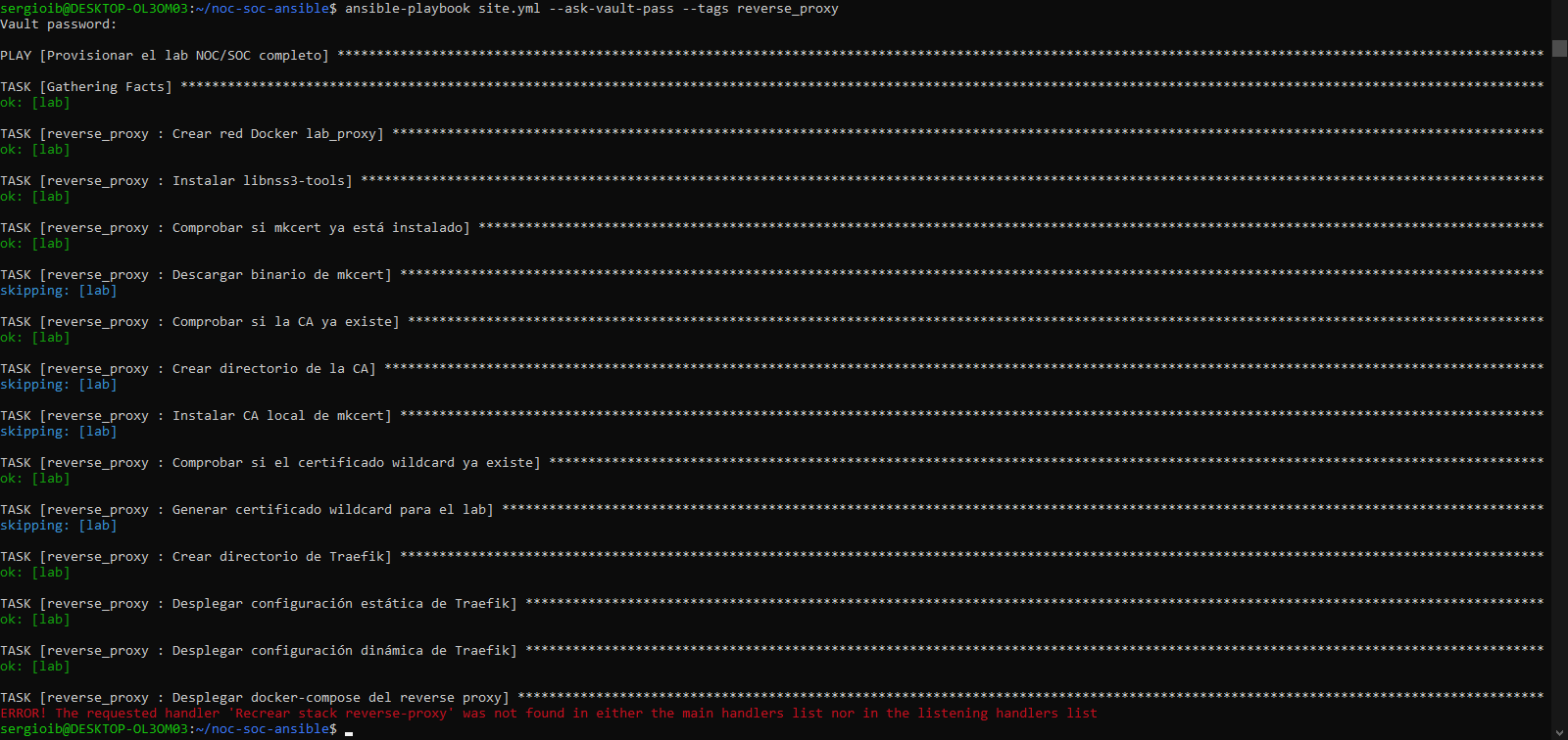 error handler