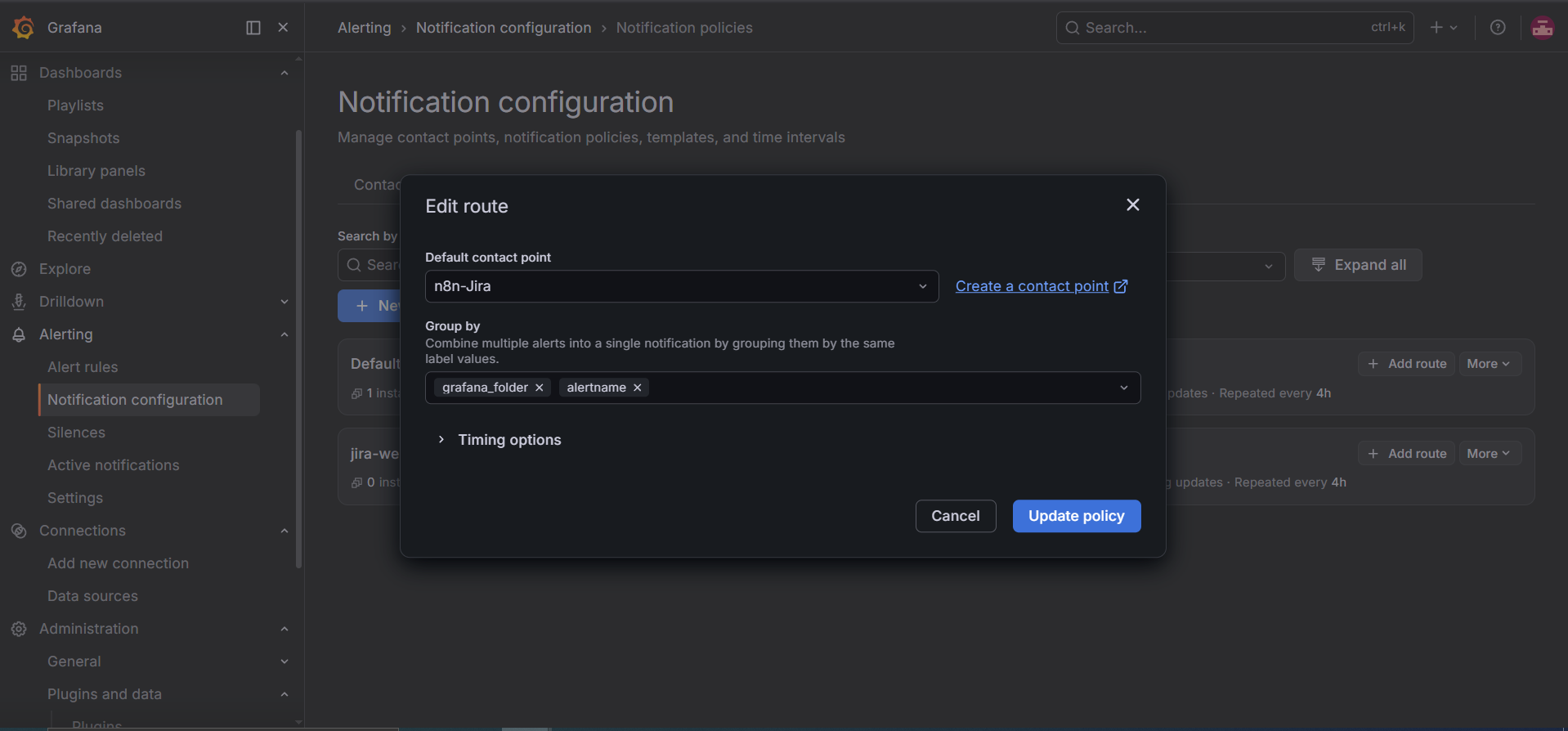 notification policy