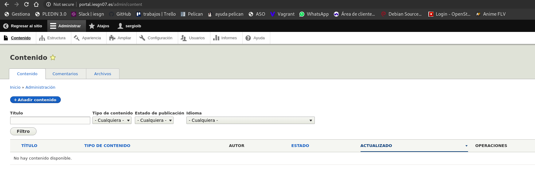 funcionamiento drupal