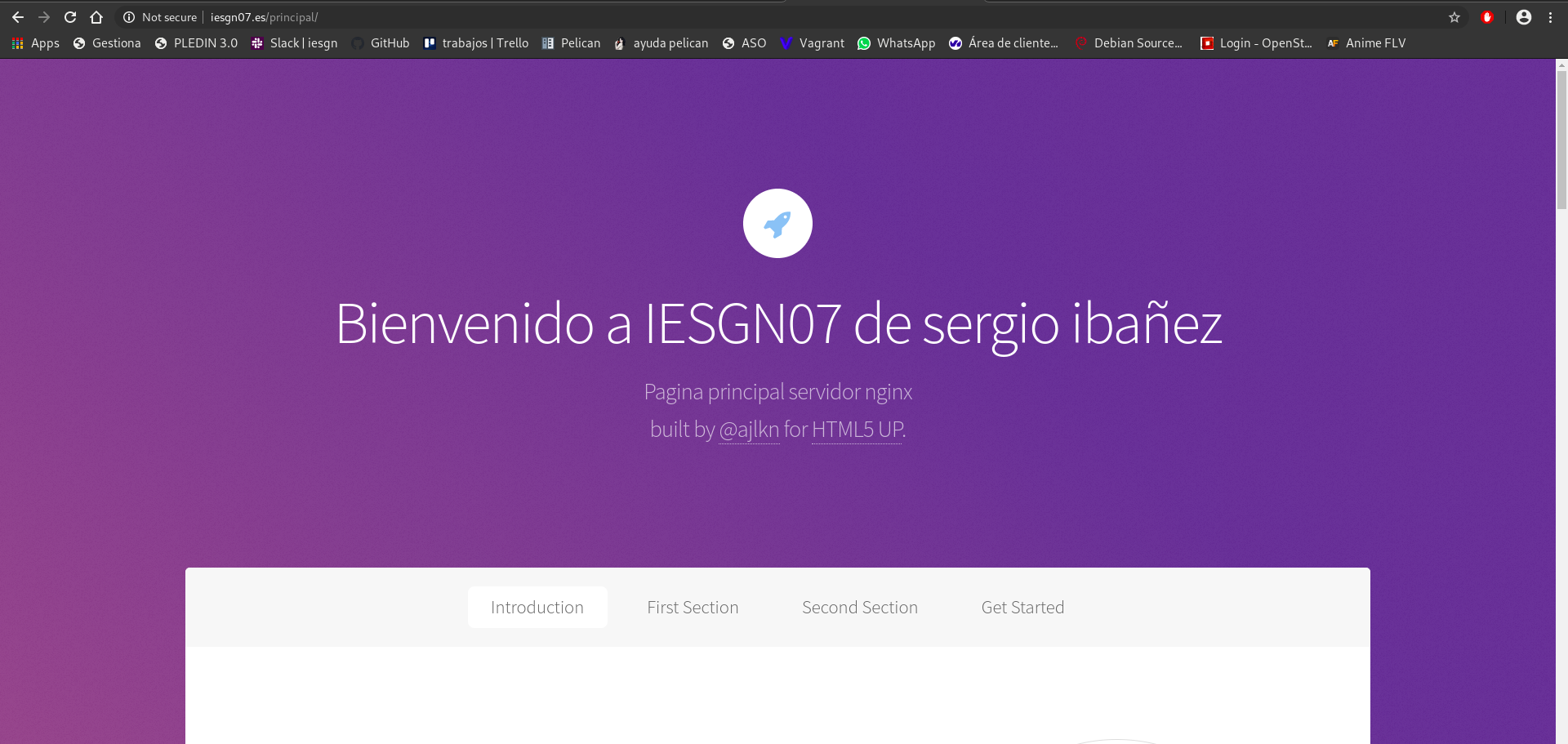 funcionamiento del servidor